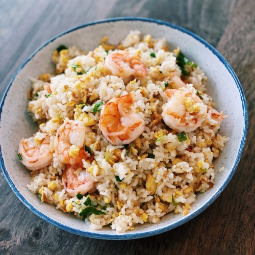 RICE: SHRIMPS WITH EGG FRIED RICE