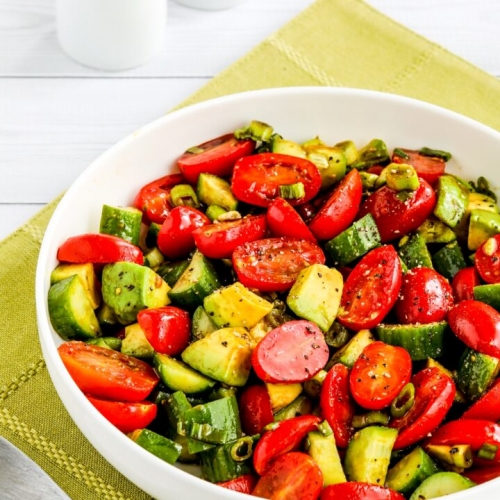 SALAD: AVOCADO/CUCUMBER & TOMATO (SMALL)